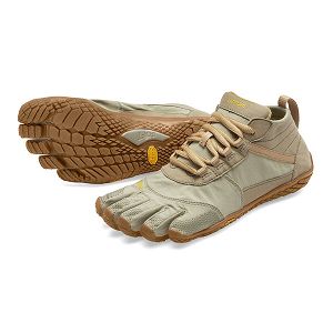 Vibram V-Trek Khaki/Gum Womens Trail Shoes | India-364285
